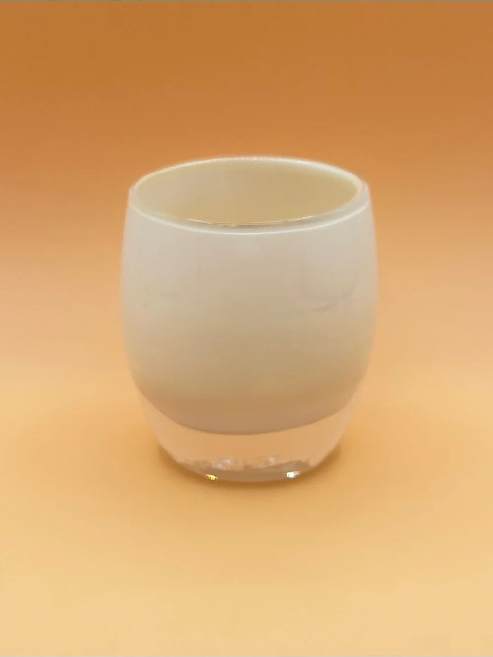 Glassy Baby Votive Candle Holder Pre-Triskelion Cream Color